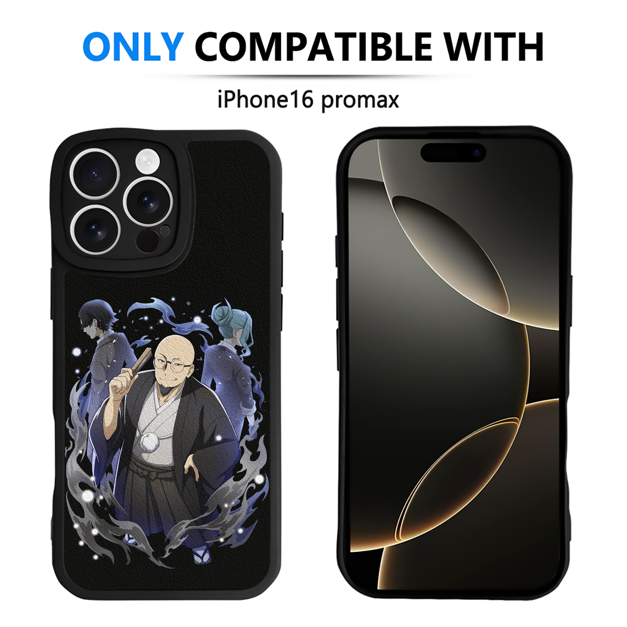 （画像用） 文豪ストレイドッグス Bungo Stray Dogs 【iPhone 16シリーズ対応】シリコンスマホケース（レザー調） 材質：シリコン